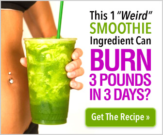 Banner showing how a smoothie ingredient can burn 3 pounds in 3 days