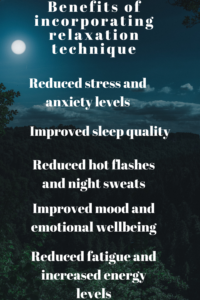 Benefits of incorporating relaxation techniques into the daily routine
