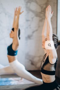 Women doing yoga
